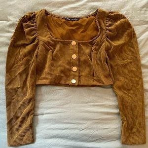 Zara Tan Crop Top